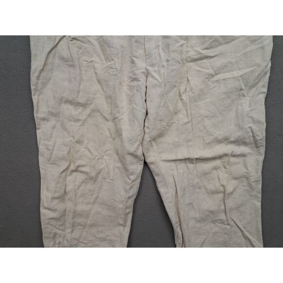 Dockers Men's Pants 40x30 Linen Blend Beige Relaxed Summer Beach Pleated - Picture 4 of 8